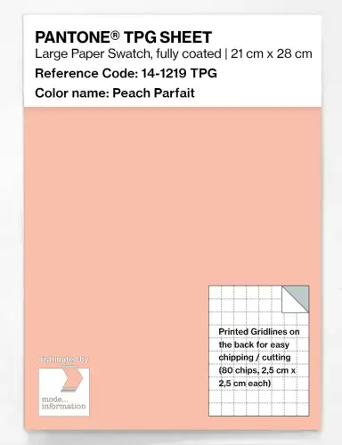 PANTONE® TPG SHEET 14-1219 TPG Peach Parfait