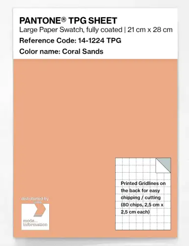 PANTONE® TPG SHEET 14-1224 TPG Coral Sands