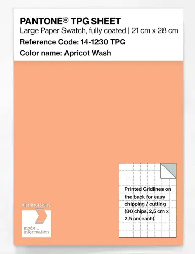 PANTONE® TPG SHEET 14-1230 TPG Apricot Wash