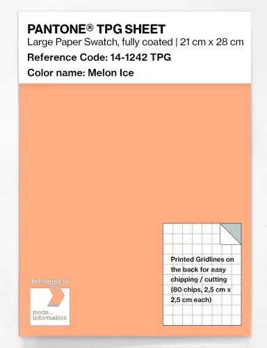 PANTONE® TPG SHEET 14-1242 TPG Melon Ice