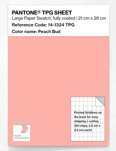 PANTONE® TPG SHEET 14-1324 TPG Peach Bud