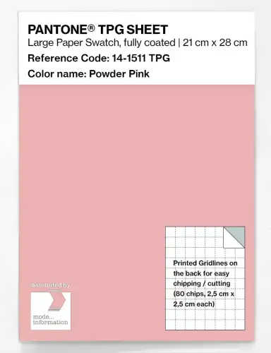 PANTONE® TPG SHEET 14-1511 TPG Powder Pink
