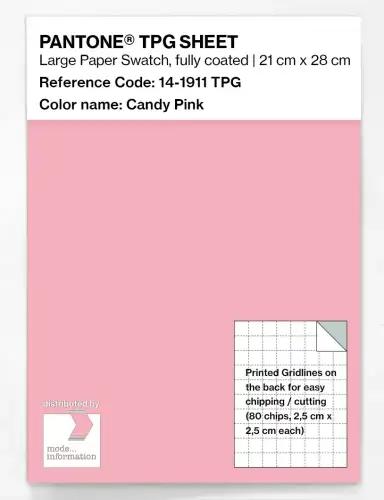PANTONE® TPG SHEET 14-1911 TPG Candy Pink