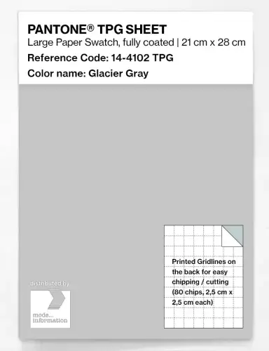 PANTONE® TPG SHEET 14-4102 TPG Glacier Gray