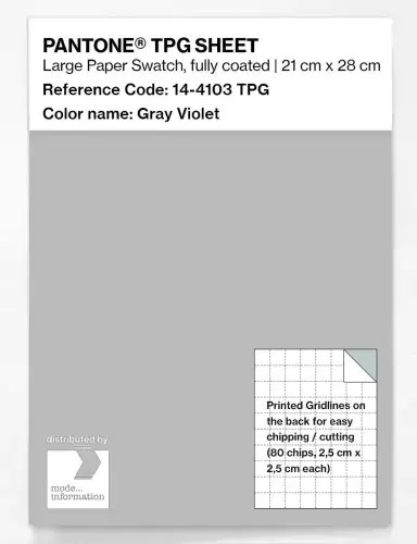 PANTONE® TPG SHEET 14-4103 TPG Gray Violet