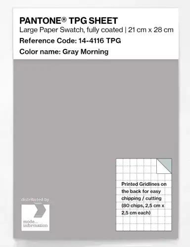 PANTONE® TPG SHEET 14-4116 TPG Gray Morning