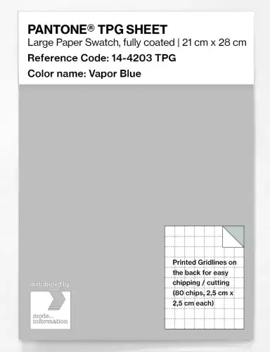 PANTONE® TPG SHEET 14-4203 TPG Vapor Blue