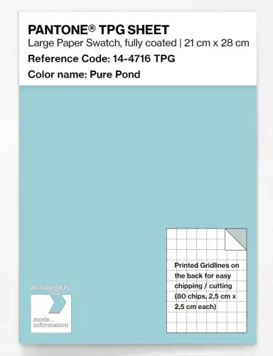 Artikelbild des Artikels “PANTONE® TPG SHEET 14-4716 TPG Pure Pond “