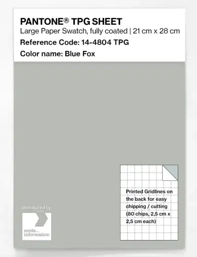 PANTONE® TPG SHEET 14-4804 TPG Blue Fox