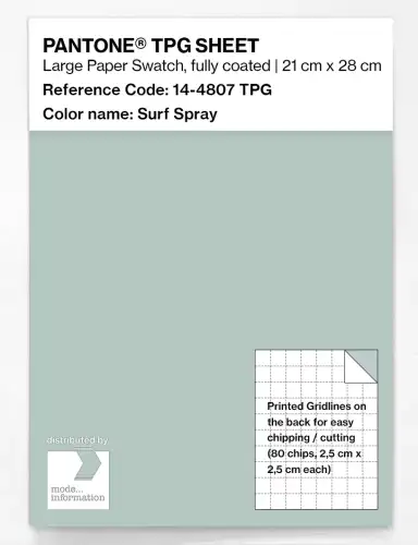 PANTONE® TPG SHEET 14-4807 TPG Surf Spray