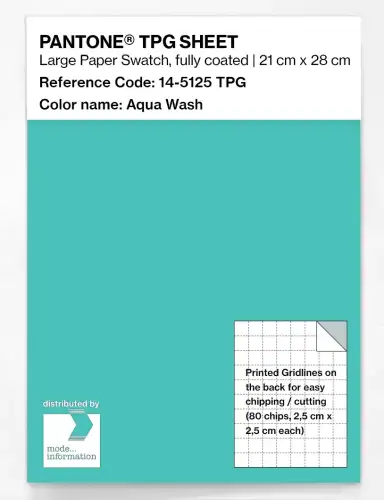PANTONE® TPG SHEET 14-5125 TPG Aqua Wash