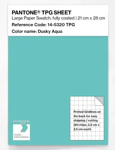 PANTONE® TPG SHEET 14-5320 TPG Dusky Aqua