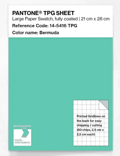 PANTONE® TPG SHEET 14-5416 TPG Bermuda