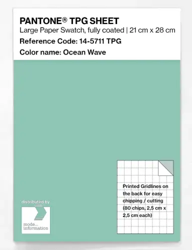 PANTONE® TPG SHEET 14-5711 TPG Ocean Wave