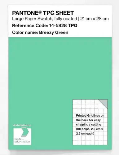 PANTONE® TPG SHEET 14-5828 TPG Breezy Green