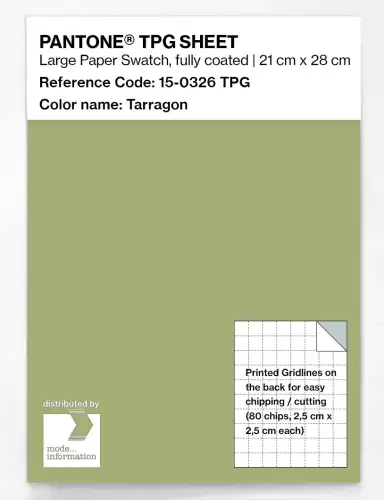 PANTONE® TPG SHEET 15-0326 TPG Tarragon