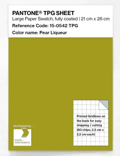 PANTONE® TPG SHEET 15-0542 TPG Pear Liqueur
