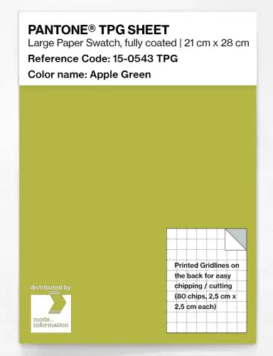 PANTONE® TPG SHEET 15-0543 TPG Apple Green