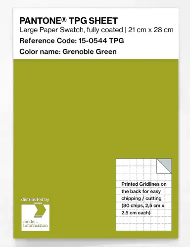 PANTONE® TPG SHEET 15-0544 TPG Grenoble Green