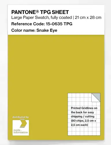PANTONE® TPG SHEET 15-0635 TPG Snake Eye