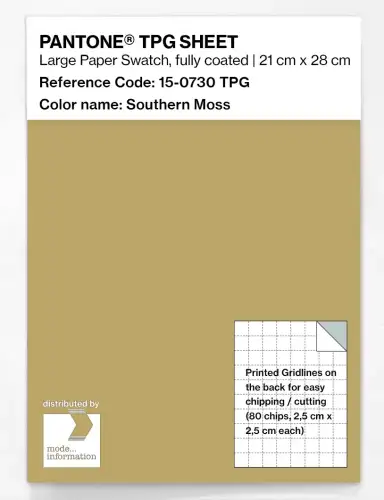 PANTONE® TPG SHEET 15-0730 TPG Southern Moss