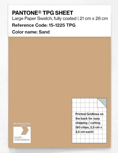 PANTONE® TPG SHEET 15-1225 TPG Sand