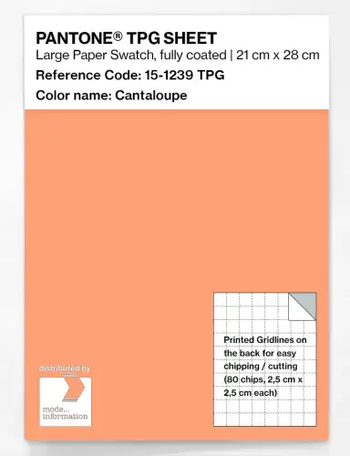 PANTONE® TPG SHEET 15-1239 TPG Cantaloupe
