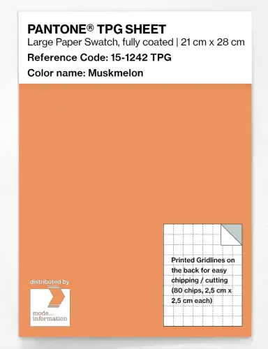 PANTONE® TPG SHEET 15-1242 TPG Muskmelon