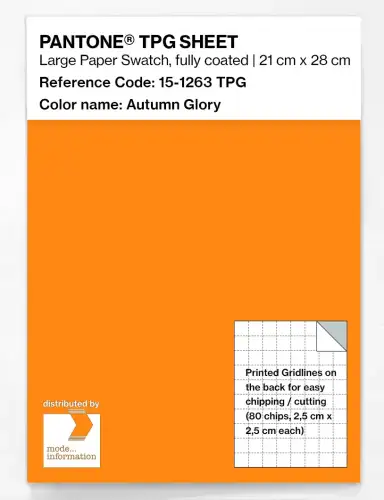 PANTONE® TPG SHEET 15-1263 TPG Autumn Glory