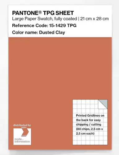 PANTONE® TPG SHEET 15-1429 TPG Dusted Clay