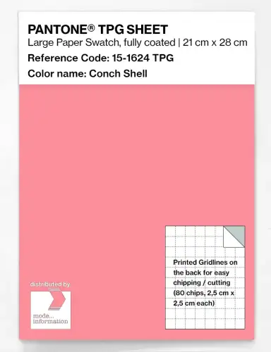 PANTONE® TPG SHEET 15-1624 TPG Conch Shell
