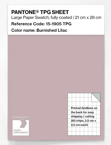 PANTONE® TPG SHEET 15-1905 TPG Burnished Lilac
