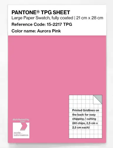 PANTONE® TPG SHEET 15-2217 TPG Aurora Pink