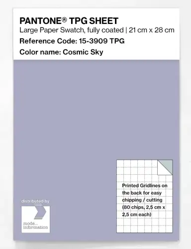 PANTONE® TPG SHEET 15-3909 TPG Cosmic Sky