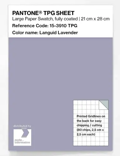 PANTONE® TPG SHEET 15-3910 TPG Languid Lavender