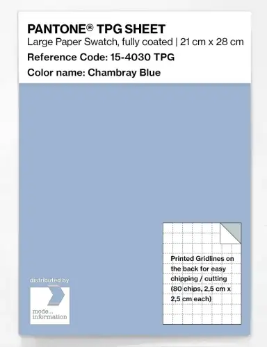 PANTONE® TPG SHEET 15-4030 TPG Chambray Blue