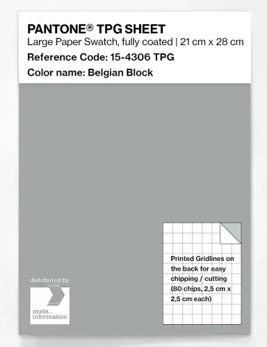 PANTONE® TPG SHEET 15-4306 TPG Belgian Block