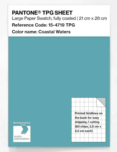 PANTONE® TPG SHEET 15-4719 TPG Coastal Waters