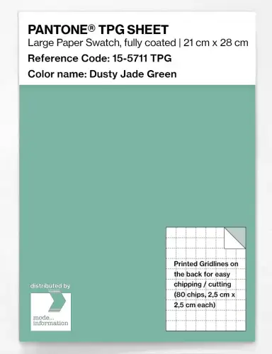 PANTONE® TPG SHEET 15-5711 TPG Dusty Jade Green