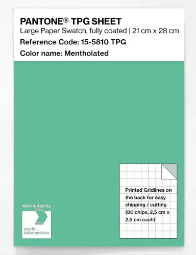 PANTONE® TPG SHEET 15-5810 TPG Mentholated