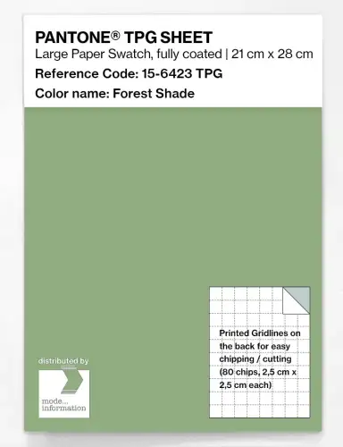 PANTONE® TPG SHEET 15-6423 TPG Forest Shade
