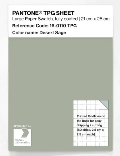 PANTONE® TPG SHEET 16-0110 TPG Desert Sage