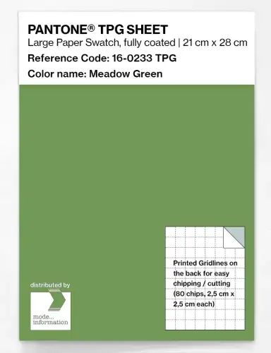 PANTONE® TPG SHEET 16-0233 TPG Meadow Green