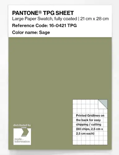 PANTONE® TPG SHEET 16-0421 TPG Sage