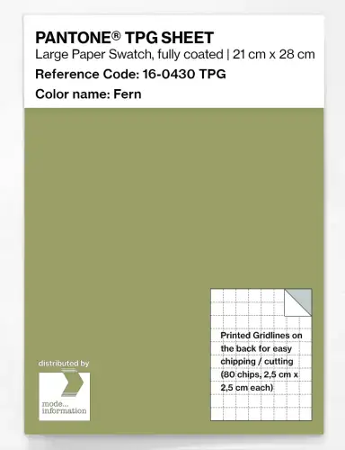 PANTONE® TPG SHEET 16-0430 TPG Fern