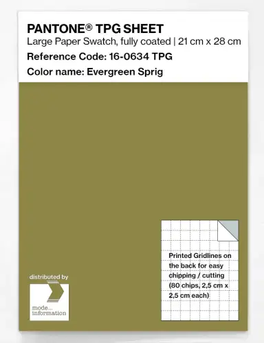 PANTONE® TPG SHEET 16-0634 TPG Evergreen Sprig