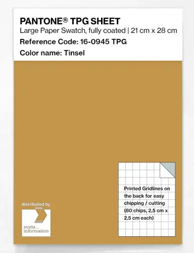 PANTONE® TPG SHEET 16-0945 TPG Tinsel