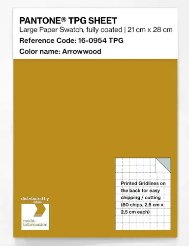 PANTONE® TPG SHEET 16-0954 TPG Arrowwood