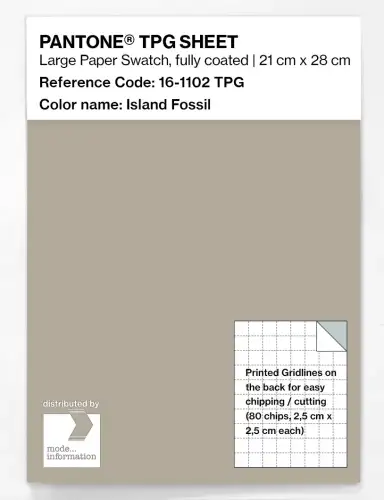 PANTONE® TPG SHEET 16-1102 TPG Island Fossil