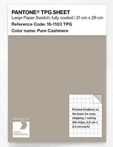 PANTONE® TPG SHEET 16-1103 TPG Pure Cashmere